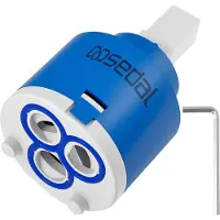 OEM 40 mm Einhand-Wasserhahn für Küchenhahn - Mischhahn - Armatur für Waschbecken und Dusche - Edelstahl - Ersatzteil.