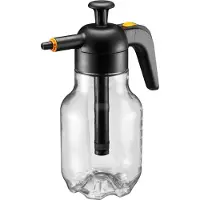 OEM Gartenschlauch mit justierbarer Düse - 1,8 Liter - schwarzes/Orange/Transparenz