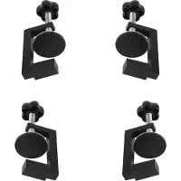 Markenlos Verstellbare C-Klemmen 4 Stück - Klembereich 10-57 mm - Antirutsch Gummipads