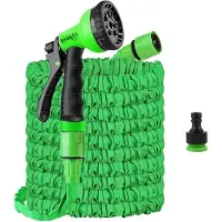 Markenlos Gartenschlauch 60 Meter mit Spritzpistole - 7,5m 15m 30m 37,5m 45m