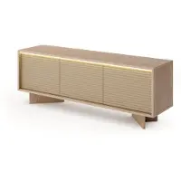 Masseno TV-Schrank RIGATO 153,9 cm Fernsehschrank mit Schubladen und 3 Türen TV-Lowboard für Wohnzimmer Modern 153,9x40x54,4 cm Beige