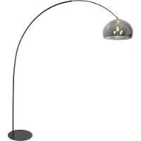 Steinhauer Stehlampe - schwarz - Curve - kunststoff metall - bogenlampe - E27 - 4908ZW - Anne Lighting