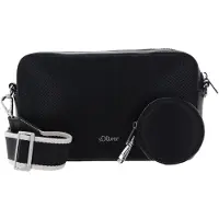 s.Oliver Umhängetasche Crossbody Bag Grey / Black schwarz