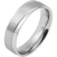 Akzent Partnerring "Romantic Gift, silberfarbig, langlebig" Gr. 60, silber (silberfarbig), Fingerringe, Herren, 60, Edelstahl, Partnerring