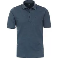 Casa Moda Poloshirt kurzarm einfarbig dunkelblau