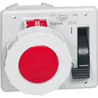 Legrand Einbausteckdose 400V 16A 5P IP55 mit Schloss - 057322