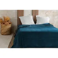JMXZ Azomor Stilvolle und Bequeme Waffeldecke in Marineblau für Schlafzimmer
