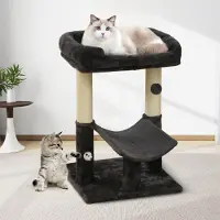 OEM Kletterstange mit Sisal und weichem Sitz in schwarz