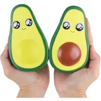 Azomor Set aus zwei duftenden Avocado Squishies zur Stressreduzierung und Entspannung
