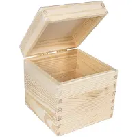 OEM Vierkante houten opbergdoos met deksel