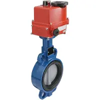 Tameson Elektrische Absperrklappe DN80 24V AC/DC Zwischenflansch GGG40 EPDM AG5