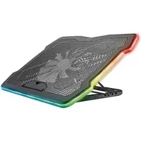 SURIGHT Gaming Laptopkühlung für 17 Zoll Laptops, 200 mm Ventilator, 4 einstellbare Winkelstufen, Metallgitter, farbliche Beleuchtung