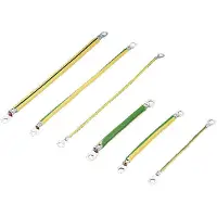 Rittal M6 Erdstrap 200mm 10mm² Kabelset - 2565100 [5 Teile]