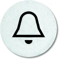 ABB Busch-Jaeger Transparentes Glocken-Symbol Relief - 2CKA001714A0296 [5 Stück]
