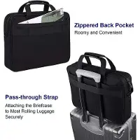 Markenlos Laptop Schultertasche - wasserabweisend, für Herren - schwarz