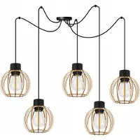 Light11 HOME Moderne Led-Deckenhängelampe Aus Holz