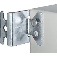 Rittal Edelstahl Wandbefestigung Befestigungswinkel AISI 316L - 2433500 [4 Stück]