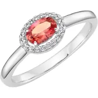 Giorgio Martello Milano Silberring "Ring Ziersteine, Zirkonia weiß, Silber 925" Gr. 60, orange, , Fingerringe, Herren, 60, Silber 925 (Sterlingsilber), Silberring