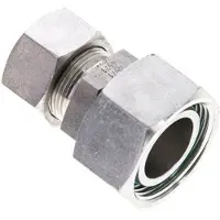 Tameson 18L & 28L Gerade Schneidverschraubung aus Edelstahl mit Drehgelenk 160 bar FKM O-Ring-Dichtkonus ISO 8434-1