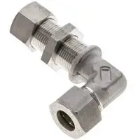 Tameson 15L Edelstahl-Kompressionsverschraubung Schottwand 315 bar ISO 8434-1
