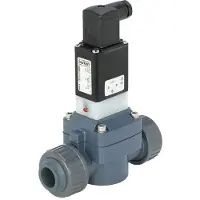 Burkert Magnetventil 32 mm Klebemuffen NC PVC EPDM 0,5-6bar/7-87psi 230VAC 0142 439523