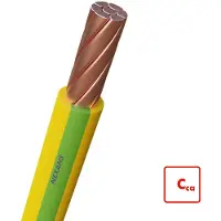NEXANS H07Z1-R Halogenfreies Kabel 35mm2 Grün Gelb - 10538852 [2 Meter]