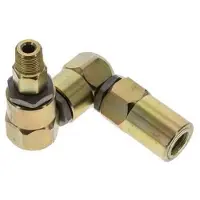 Tameson Drehgelenk 3/8'' NPT Außengewinde x Rp1/2'' Innengewinde Z-Form Stahl FKM 350bar (4917.5psi)