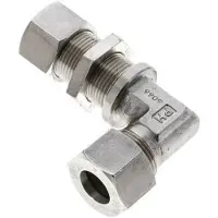 Tameson 20S Edelstahl-Winkelverschraubung mit Schott 400 bar ISO 8434-1