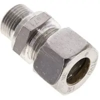 Tameson 15L & M18x1,5 Edelstahl-Verschraubung mit Außengewinde 315 bar FKM ISO 8434-1