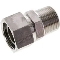 Tameson 28L & 1'' NPT Edelstahl gerade drehbar mit Außengewinde 160 bar FKM O-Ring Dichtungskonus Einstellbar ISO 8434-1