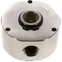 Tameson 3-Wege-Drehdurchführung 1/2'' x3/4'' Messing vernickelt NBR 12bar (168,6psi)