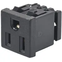 Kaiser Martin Steckdose Typ B 15 Ampere 125V IP20 US - 376/sw [50 Stück]
