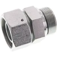 Tameson 38S & G1-1/2'' Verzinktes Stahl-Drehgelenk mit Außengewinde 315 bar NBR O-Ring Dichtungskonus Einstellbar ISO 8434-1