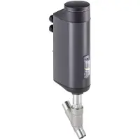 Burkert NPT 1 1/2 Zoll Ein/Aus NC Edelstahl Elektrisches Schrägsitzventil - 3320 - 300789