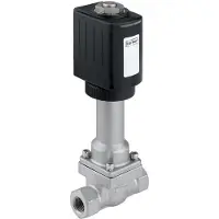 Burkert Magnetventil G1/2'' NC Edelstahl PTFE 0-10bar/145psi 120VAC Vakuum -200 - 180°C (-328 - 356°F) 6026 352603