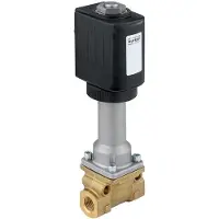 Burkert Magnetventil G1/2'' NC Messing PTFE 0-10bar/145psi 120VAC Vakuum -200 - 180°C (-328 - 356°F) 6026 352622