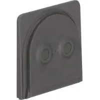 Hager Berker W1 Grau Kabeldurchführung für 2 Kabel - 18033515 [5 Stück]