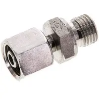 Tameson 8S & M14x1,5 Edelstahl-Drehgelenk mit Außengewinde 630 bar FKM Einstellbar ISO 8434-1