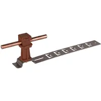 Dehn Dachleitungshalterung Unisnap Stst Plast Braun 36mm Rd 8mm - 204924 [2 Stück]