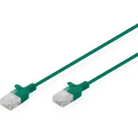 Digitus CAT 6 U-UTP Slim Patchkabel, 3 m, Grün, 3 m, Cat6, U/UTP (UTP), RJ-45, RJ-45, Grün