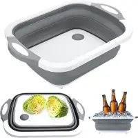 OEM Klappbare Camping Spüle, 3in1, für Gemüse