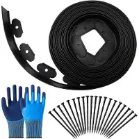 OEM Flexible Kunststoff Rasenrand 15 m schwarz