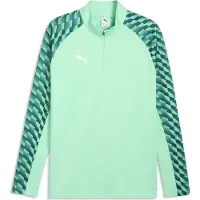 Puma Kinder Trainingstop teamLIGA26 Training 1/4 Zip Top Jr 659726-80 140 - Mint Jelly-White-Emerald Ice - 140
