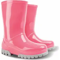 Demar Mädchen Kinder Gummistiefel Regensteifel Gartenstiefel Freizeitstiefel Rosa 20/21