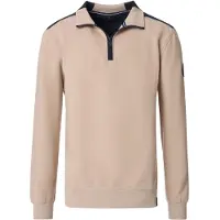 Casamoda Half Zip Pullover Beige