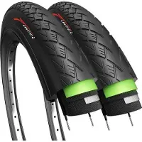 Unyqoos 2er-Set 700 x 38c (ETRTO 40-622) Fahrradreifen – 3 mm Pannenschutz, 1050 g, Nylon-Gummi mit Stahldrahtverstärkung, für 700c E‑Rennrad/MTB/Hybrid