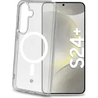 Celly Gelskinmag Magnetische TPU-Abdeckung Galaxy S24+ 5G Transparent