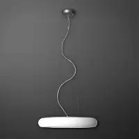 Lucis LED-Pendelleuchte Orbis Zl3.K2.O60.46, 600x100mm, höhenverstellbar, 5013lm, 4000K, weißes Glas