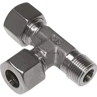 Tameson 15L & M18x1.5 (con) Rechtwinklige T-Verschraubung aus Edelstahl mit Außengewinde 315 bar ISO 8434-1