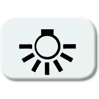 ABB Busch-Jaeger 2525 LI-214 Lichtzeichen R-Alpin Weiß - 2CKA001433A0028 [5 Stück]